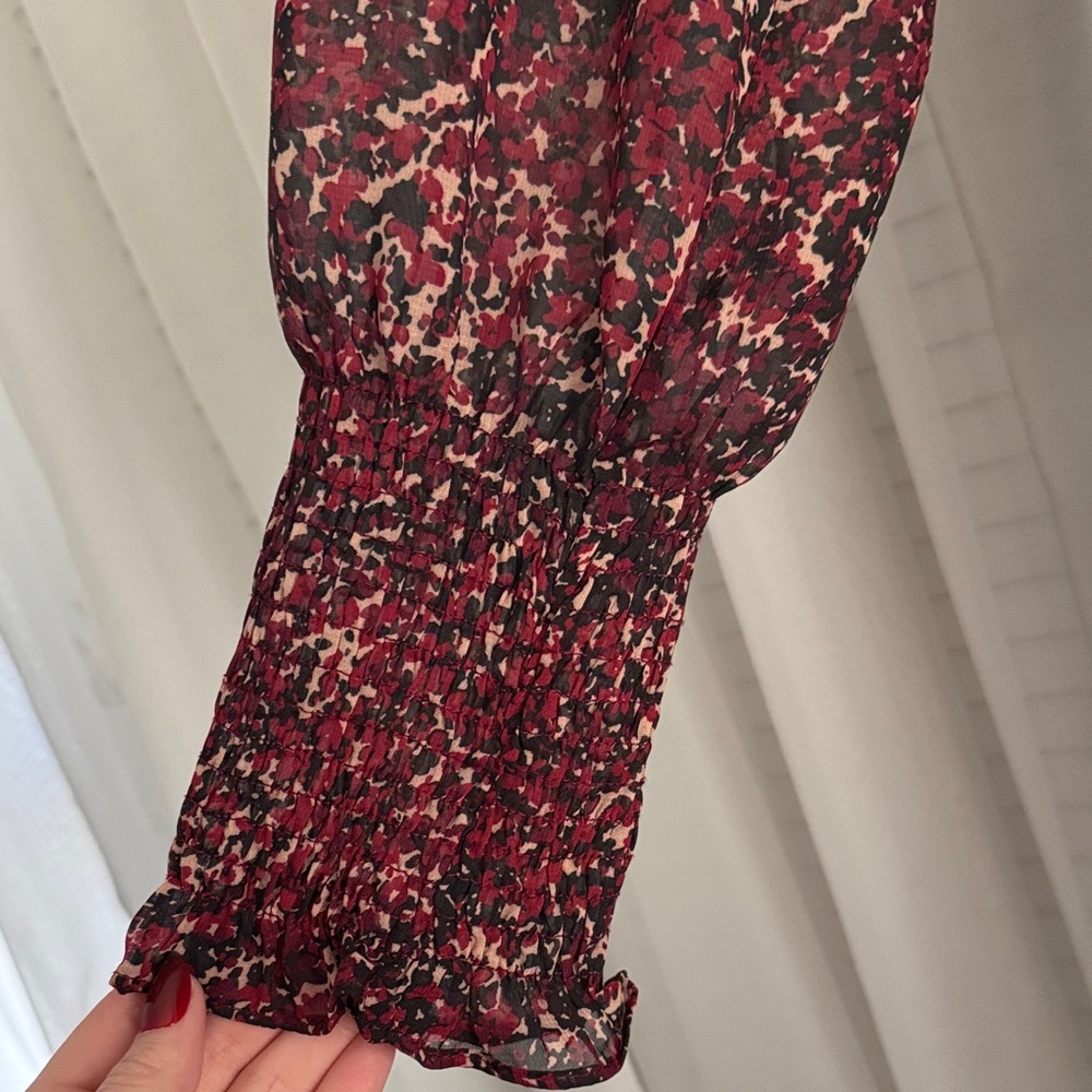 Red Patterned Dress - Picture 2 of 4